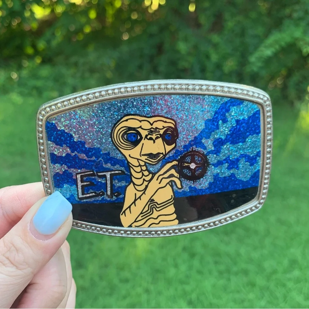 Vintage Decal ET Belt Buckle - Picture 11 of 11